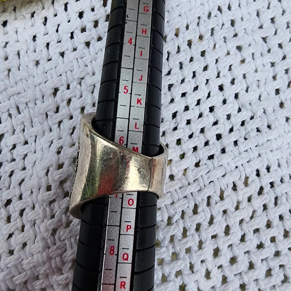 Vintage big bold Heart knuckle ring 7‎ - Picture 6 of 9